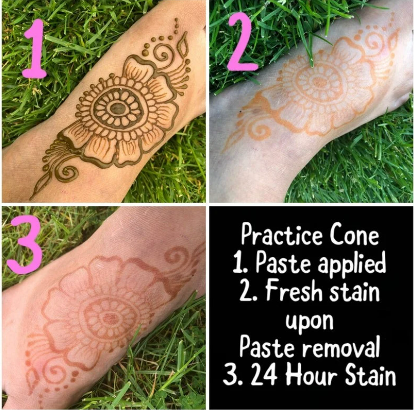 Pregnancy safe Ready to Use Henna Cones - 15 gram — Minal Beauty