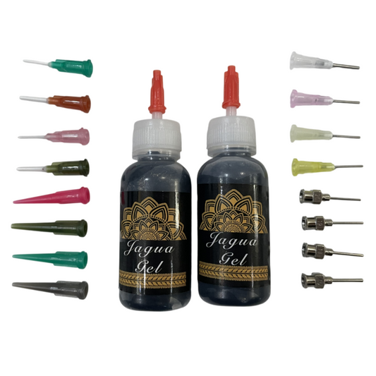 Jagua Gel Bottles - Premade Paste - 8 Piece or 16 Piece Tips